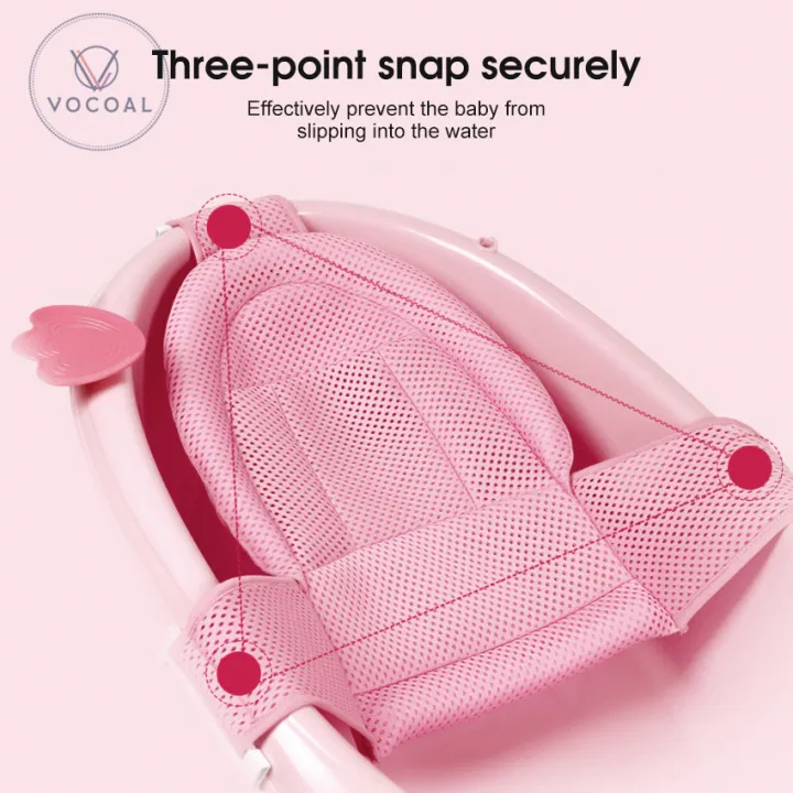 Vocoal%20Baby%20Foldable%20Bath%20Tub%20Pad%20Adjustable%20Comfortable%20Non-Slip%20Baby%20Bath%20Seat%20Infant%20Safety%20Shower%20Antiskid%20Cushion%20Plastic%20Net%20Mat%20Baby%20Shower%20Net%20Bathtub%20Sit%20Up%20Mesh%20for%20Newborn%20-%20Image%206