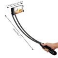 Lazy Bendable Flexible Hang Neck Phone Holder 360 Degree Rotation Mobile Stand -Black. 