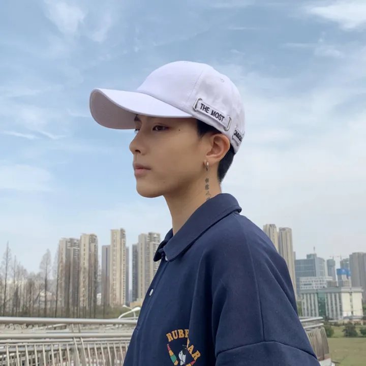 Hat%20Men's%20Fashion%20Brand%20Korean%20Style%20Black%20Peaked%20Cap%20Men's%20Trendy%20Sun%20Hat%20Men's%20Youth%20Sun%20Hat%20Soft%20Top%20Baseball%20Cap%20Men's%20-%20Image%204