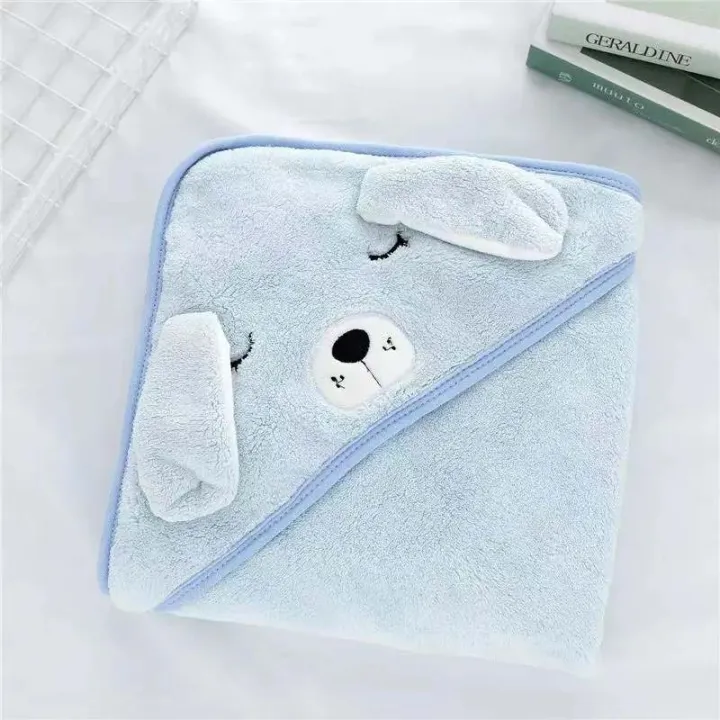 AngelsAttire%20Cartoon%20Animal%20Kids%20Soft%20Fast%20Absorbing%20Microfiber%20Coral%20Fleece%20Baby%20Hooded%20Bath%20Wrap%20Baby%20Towel"%20-%20Image%204