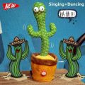 Dancing Cactus Mimicking Toy,Talking Repeat Singing Sunny Cactus Toy 120 Pcs Songs for Baby 15 seconds Record Your Sound Sing+Dancing+Recording+LED Toddler Toys Easter Basket Stuffers Gifts for Kids Autism Toys for 3 4 5 6+ Year Old. 