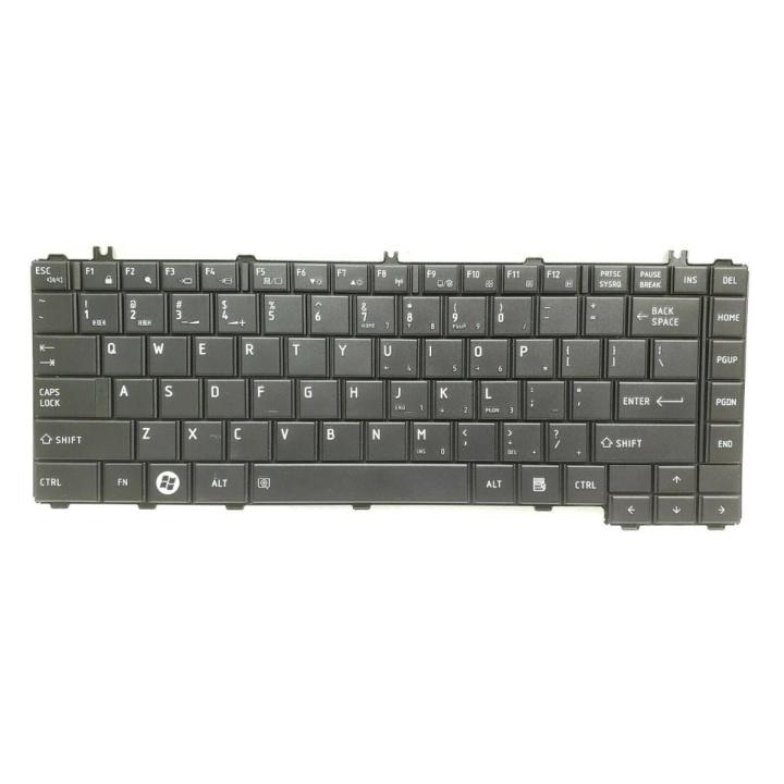 Laptop Notebook Keyboard Toshiba Satellite C640 Series P/N A000070660  –  Black
