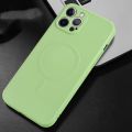 Liquid Silicone Full Coverage Magsafe Phone Case For iPhone 11. 