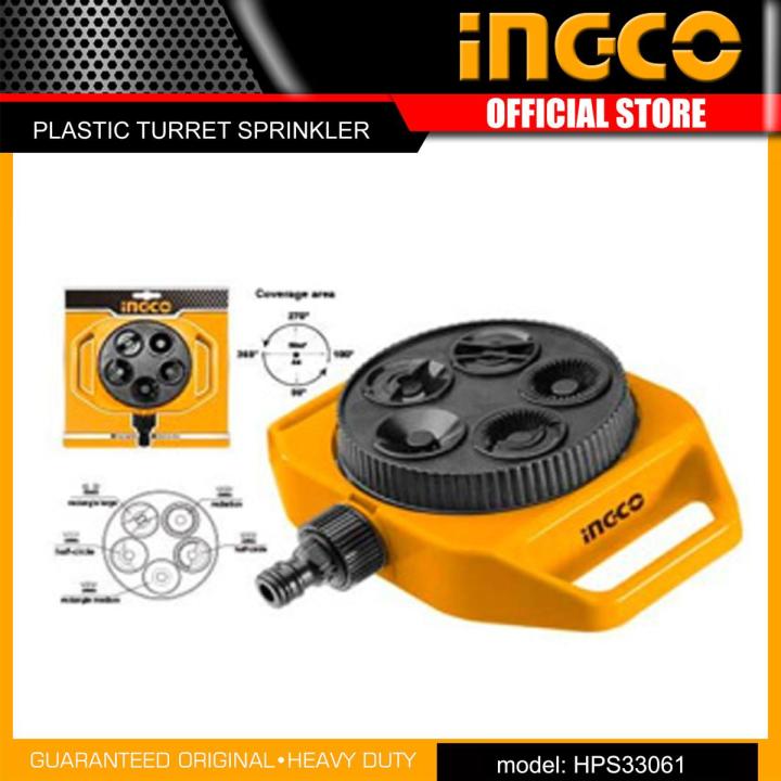 INGCO - 5-In-1 Turret Sprinkler