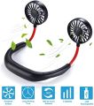 New Arrival Hanging Neck Fan Folding Handheld Fan Wearable Portable Neckband Mini Fan with USB Rechargeable for Traveling Outdoor Indoor. 