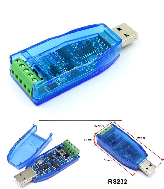 RS232 communication module CH340 U232 TVS protection serial line converter