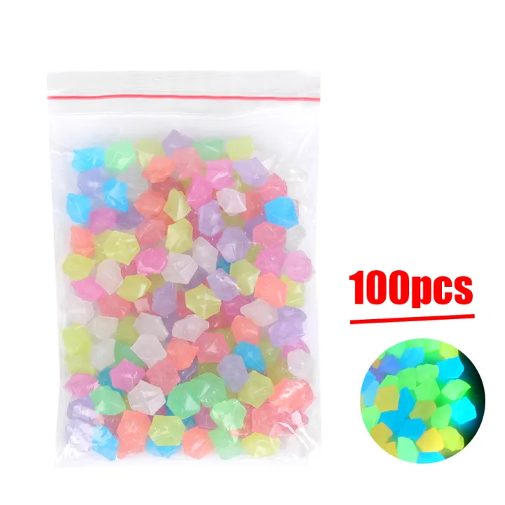 50/100Pcs%20Glow%20In%20Dark%20Pebbles%20Luminous%20Stone%20Garden%20Decoration%20Pebbles%20Outdoor%20Fish%20Tank%20Aquarium%20Decoration%20-%20Image%209