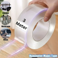 Nano Tape Reusable,Washable,Balloon making And Transparent Silicone Tape with Dual-Sided Stickness,Multi-Functional Tape. 