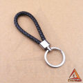 Braided PU Leather Keychain - 2 Pack Handwoven Metal Keys Strap Fashion Keyring, Creative Key Holder Gift for Car, Key, Bag and Purse. 