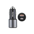 Rofee RC-831 Smart & Fast Dual Pord USB-A 18W & USB-C 65W Car Charger Black. 