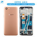 Oppo A83 Housing Middle Frame With Side Button and Camera Lens Complete Body Casing Replacement For A83 - Golden. 