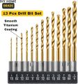 HSS High Speed Steel Drill Bit Set 1.5-6.5mm Drill Bit Barma -13 pcs all together. 