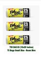 Tid Eaz-25 Small Garbage Bags Saver Pack (18x20 inches) 75 Room Bin bags. 
