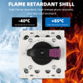 DC Solar Isolator Switch PV 1200V 32A 2P Din Rail Mounting Rotating Handle Disconnector For Solar Photovoltaic. 