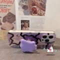 Trendy Brand Cartoon Funny Pop Mart Labubu Universal Foldable Ring Holder Support Cute Little Purple Ghost Colorful LABUBU Phone Holder Creativity Epoxy Phone Holder. 