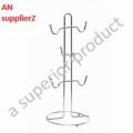 Stainless Steel Cups Stand | Cup Rack Hanging Mug Tree Stand Holder With 6 Hooks| cup coffee Stand. 