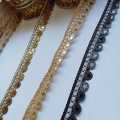 Sequins Lace (8 Yards) | Fancy Sequins Border Lace for Clothes  Fancy Dupatta Border Lace. 