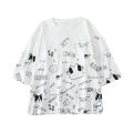 Women's Oversized Baggy Printed T-Shirt – Relaxed and Comfortable Fit. 