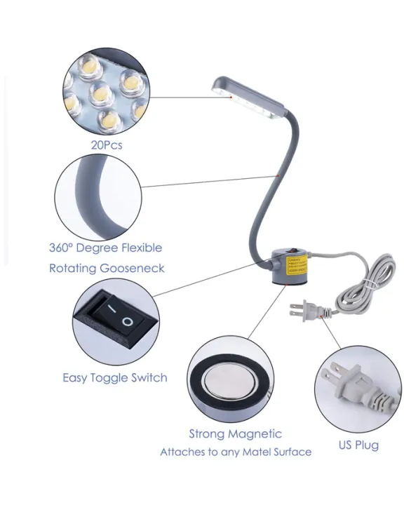 20%20LEDs%20Sewing%20Machine%20Light%20Kit%20Portable%20Work%20Light%20LED%20Light%20Flexible%20Gooseneck%20Lamp%20Magnetic%20Base%20Desk%20Lamps,for%20Quilting%20Work%20Sewing%20Machine%20Table%20Lathe%20Drill%20Press,%20Workbenches,Music%20Stands,Crafts,%20without%202pin%20show%20-%20Image%203