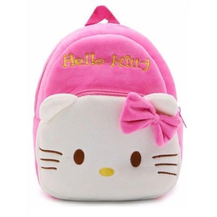 Small Hello Kitty Stuffed Bag for Boys and Girls School Bag Gift for Kids-White Face