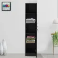 Wood Cupboard Wood Almirah 5 Shelves With Door Storage Cabinet, Cupboard Almari. 