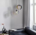 Ring Shaped Hanging Lamp, Circle Shaped Hanging Lamp, Hanging Light , Ceiling Light , Ceiling Lamp, Pendant Lamp, Pendant Light For Home, Office, TV Lounge, Bed Room etc, Made in Metal (BULB NOT INCLUDED). 