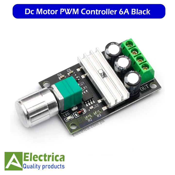 DC 3A 80W PWM Motor Speed Controller Regulator Adjustable 3A Motor Speed Controller Regulator DC 6V 12V 24V 28V by Electrica