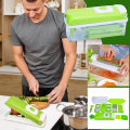 12 PCs Nicer Dicer & Slicer - Genius Chopper Nicer Dicer - Speedy Chopper Nicer Dicer Plus Fruit & Vegetable Peeler - Multi-function Manual Vegetable Chopper & Salad Cutter - Food Processors - Home Appliances - Graters, Peelers & Slicers Small Kitchen. 