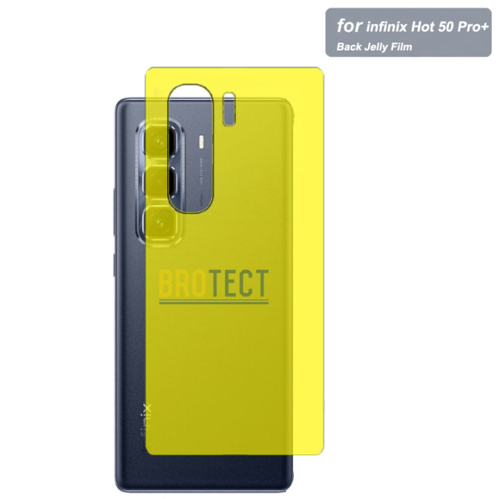 BROTECT infinix Hot 50 Pro Plus Back Jelly Protector Soft Hydrogel Film Soft Skin For hot 50 Pro PLus - Transparent
