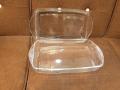 Transparent Dish with lid glass lid | Rice and other multi use dishes with glass lid |  Microwave oven safe Glass dish  with glass lid | Pure Transparent with dish with glass lid |. 