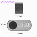 Amamia wireless speaker touch screen buttons Bluetooth-compatible5.0 Sound Box Clock Dual Alarm. 