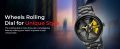 Wheel Watch Rotation Wheel Sports Car Rim Luxury Men's Watch Spinning Alloy Wheel Watch for Boys Men Creative Fashion Men Stainless Steel & Leather Straps Watch. 