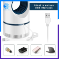 New Advance Photocatalysis Suction Type UV Light Mosquito Killer Lamp with USB Power Supply and Adapter, Electric Mosquito Trap, Insect Killer LED Light, Insect Fly Trap, USB Mosquito Zapper for Home, Indoor, Outdoor, Patio. 