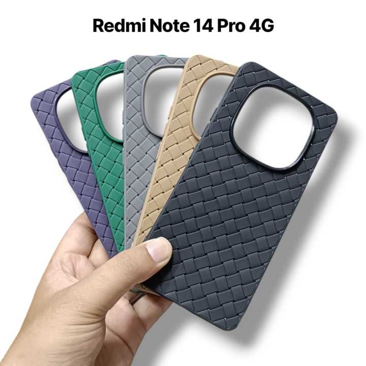 Redmi Note 14 Pro 4G Soft Matt Camera Protection TPU Design Case Matte Scrub Shockproof Back Cover