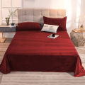 Plain Velvet Bed Sheet Single/Double For Room And Bed Design By Luxe Dream. 