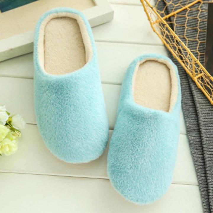 LALA Comfortable Anti-Slip Warm Indoor Slippers Women Shoes Winter Slipper
