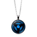 Sharingan Eye Necklace Uchiha Sasuke Kakashi Mangekyou Rinnegan Eyes Glass Pendant Anime Necklace for Men Women Jewelry Cosplay. 
