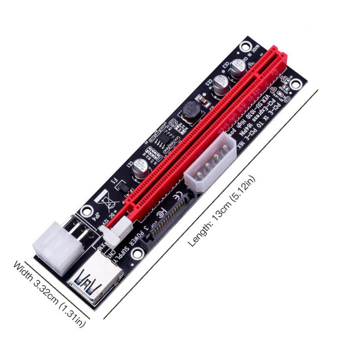 BlingStone%20Usb%203.0%20Pci-E%20Riser%20Ver%20009S%20Express%201%204%208%2016X%20Extender%20Riser%20Adapter%20Card%20Sata%2015Pin%20to%206%20Pin%20Cable%20-%20Image%209