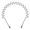 Metal Hair Band for Men Women's Headband, Unisex Black Wavy Spring Sports Headband for Men's Hair Band Hoop Clips Women Accessories Simple Elastic Non Slip Wide Headwear Bandeau Outdoor. 