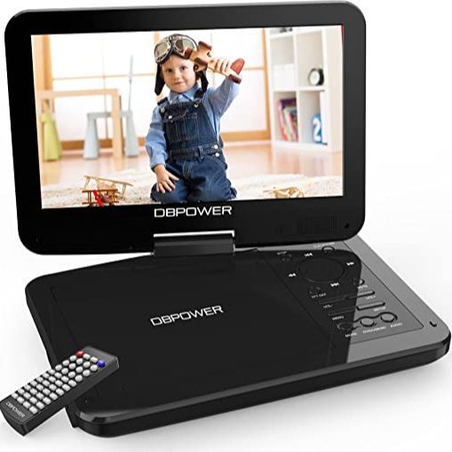DBPOWER%2012.5"%20Portable%20DVD%20Player%20with%2010.5"%20Swivel%20Screen,%20Built-in%205%20Hours%20Rechargeable%20Battery,%20Supports%20All%20Region,%20Earphone/SD%20Card/USB/AV-in/AV-out%20(Black)%20-%20Image%203