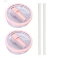 Quasar Odor-free Cup Lid 2pcs 40 Oz Tumbler Flip Straw Lid Replacement Leak-proof Bpa-free Cover for Cup Buyers' Favorite Premium Materials Cup Lid. 