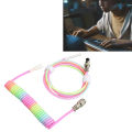 Gaming Keyboard Cable, Sturdy TPE One Piece Molding Keyboard Cable Nylon for Mechanical Keyboard. 