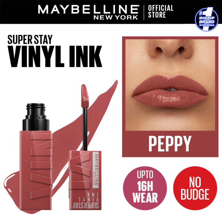 Maybelline New York Superstay Vinyl Ink Longwear Liquid Lipstick, 115, Peppy