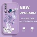 AMORVOR for Vivo Y17 Y15 Y12 Back Cover Purple Butterfly Heart PU Leather Case Soft Silicone Edge Phone Cases. 
