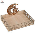 Lifestyle Glory Brand Eid mubarak tray, chocolate basket,chocolate tray,candy tray,Wooden Serving Tray Basket, Eid Serving Tray, Eid Gift, Festival Gift, Eidi mubarak Basket I Decorating Items For Eid I Eid Decoration I Eid Tray I Eid Decoration Items. 