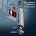 6 in 1 USB 3.0 Multi Card Reader Type C Micro Usb to U Disk TF SD Memory Card Reading Adapter Flash Drive Phone Laptop Accessory. 