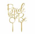 Bride to Be Acrylic Cake Topper For Bridal Shower Wedding Celebration Decoration Supplies. 