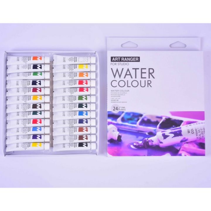 Watercolour Paint Set of 24 Tubes of 12 ml each/24 Colour Original Magi Aquarell Paint set