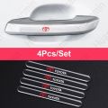 Hardingsun [Toyota] 12Pcs Universal Car Door Protector Sticker, Handle Anti-Scratch Durable Sticker, Silicone Protective Film For RUSH/WIGO/INNOVA/Calya/Dyna/Yaris/Sienta/Fortuner. 