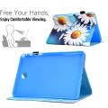 For Samsung Galaxy Tab A 8.0 T350 Sewing Pen Slot Leather Tablet Case. 